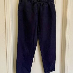 Women’s Navy Linen Pants